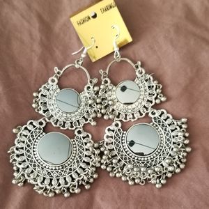 Silver Plated Dangling Earrings